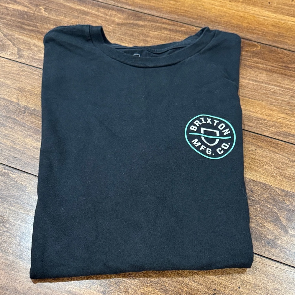 Brixton Black logo Tee size Large